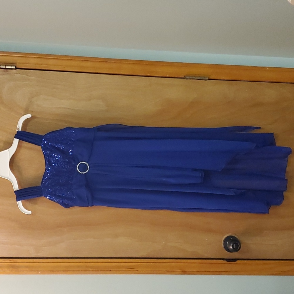 Amy Byer Semi Formal Dress Size 14 Blue